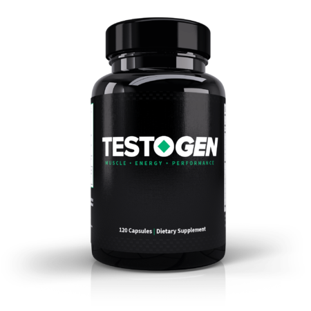 Best testosterone booster for men over 50, a bottle of TestoGen