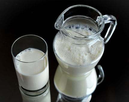 Top 4 foods for muscle gain, milk